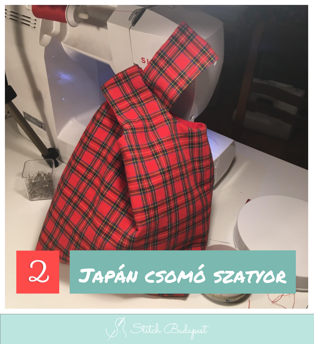 Advent2020 2. Nap – Japán csomó szatyor