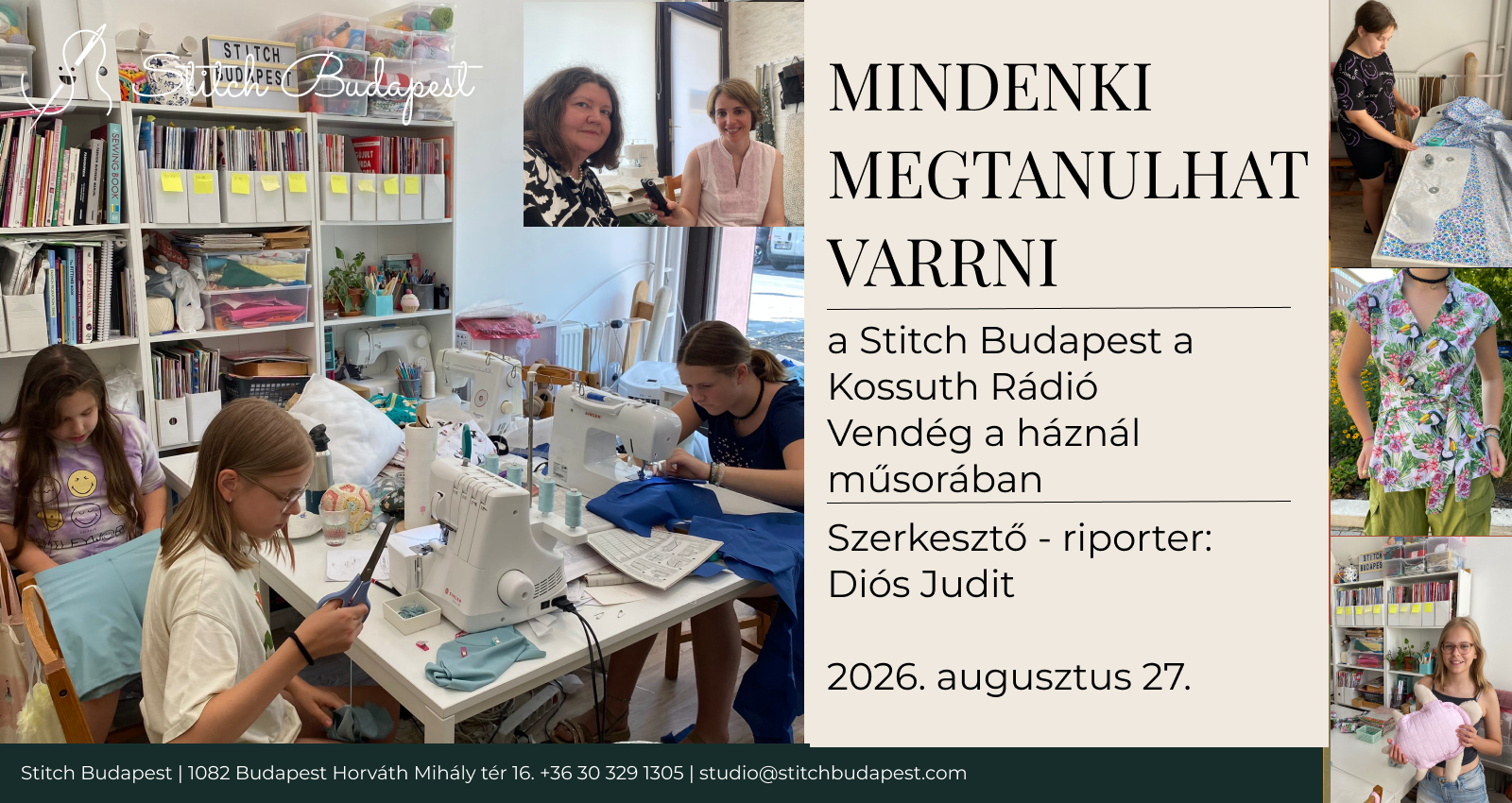 Mindenki megtanulhat varrni